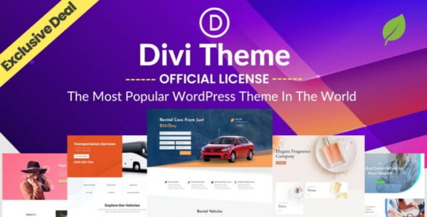 Divi Theme – All Pre-Made Templates | Original License | One Time Payment
